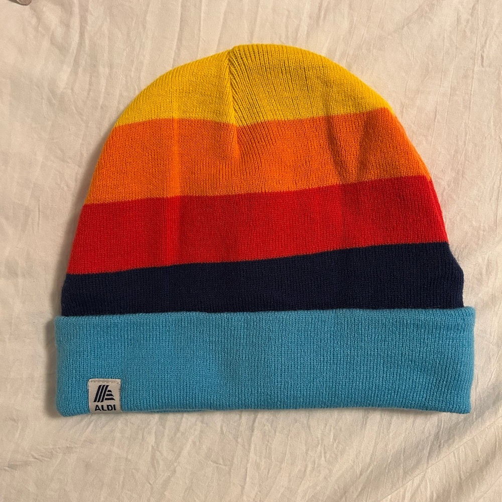 Aldi Men's Multicolor Striped Beanie